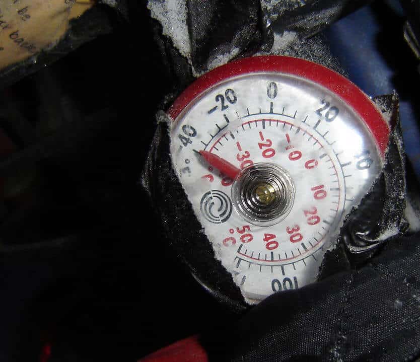 Minus 40 degrees celsius
