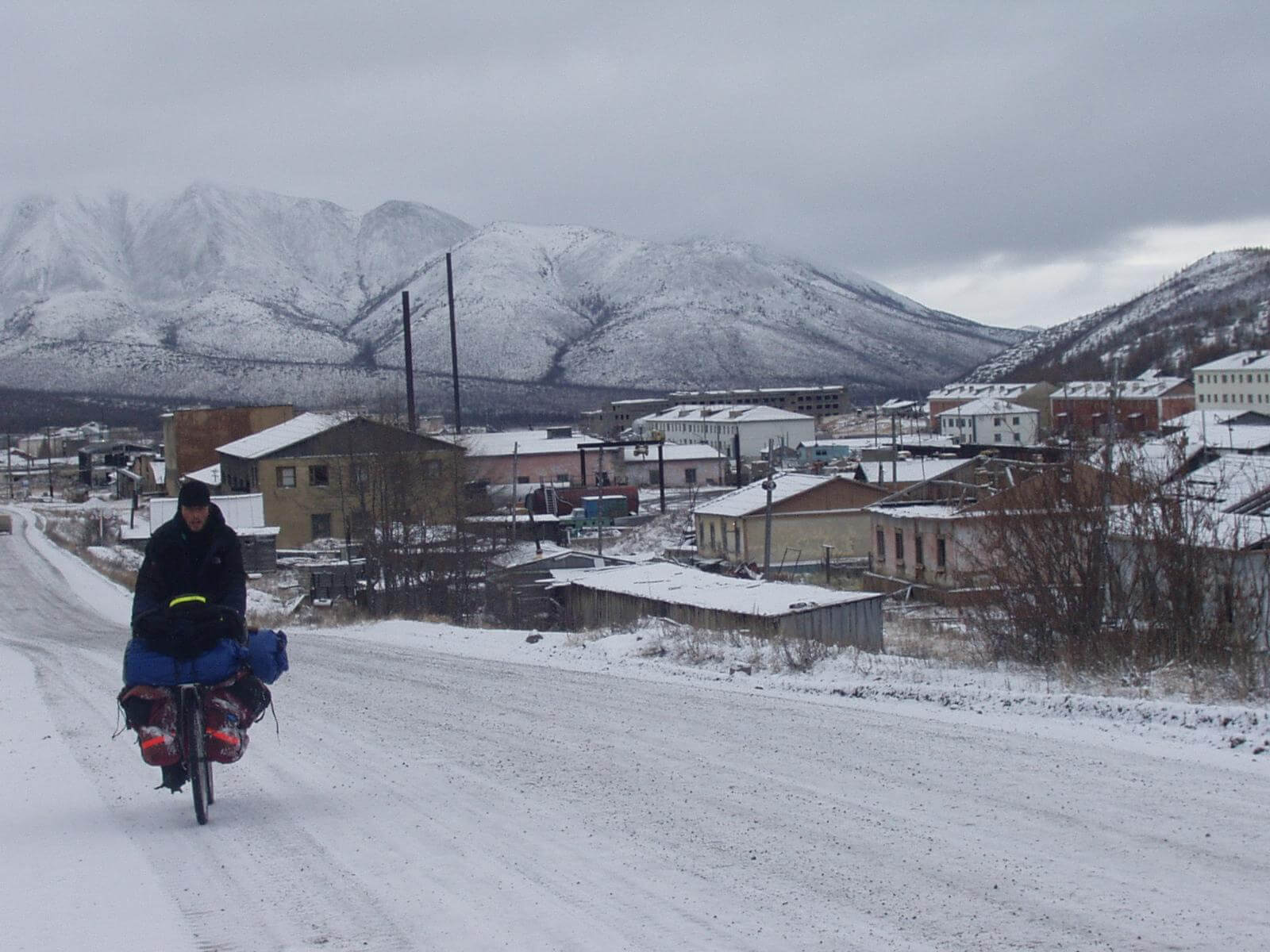 Riding bicycle